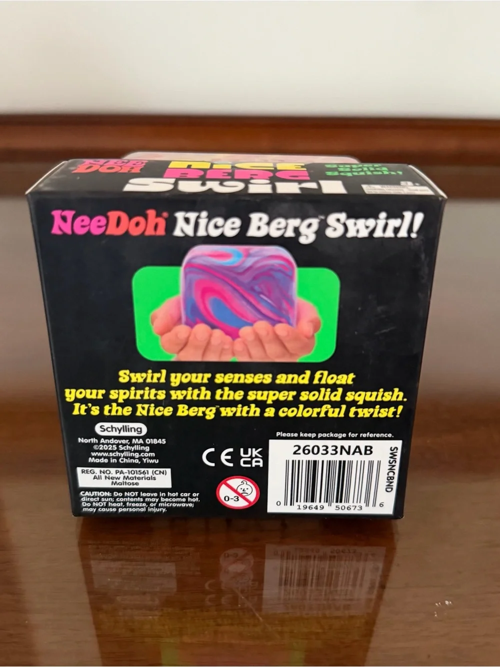 NEW AUTHENTIC Schylling NeeDoh Nice Berg Swirl New Orange Super Solid Squish